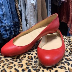 Christian Louboutin ballet flats red